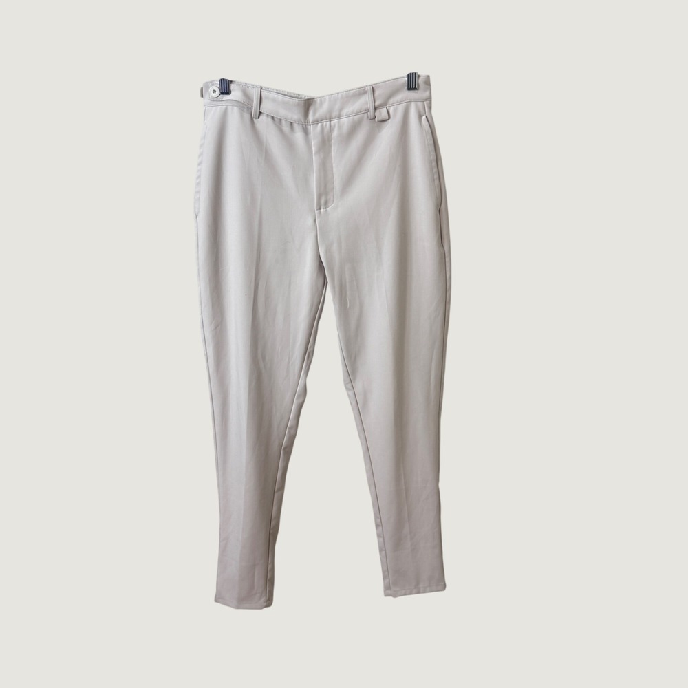 Maniere De Voir Slim Fit Trousers Beige 30 Minimalist Preppy Business Pants